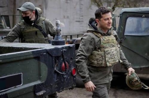 Volodymyr Zelensky put on army uniform